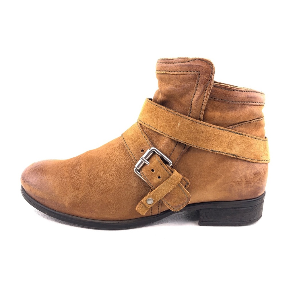 Miz Mooz Spencer Brown Leather Ankle Boots EUR 41